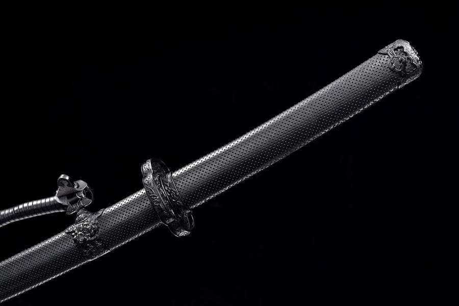 boxkatana Handmade Japanese Tachi Odachi High Manganese Steel Blade blackening process