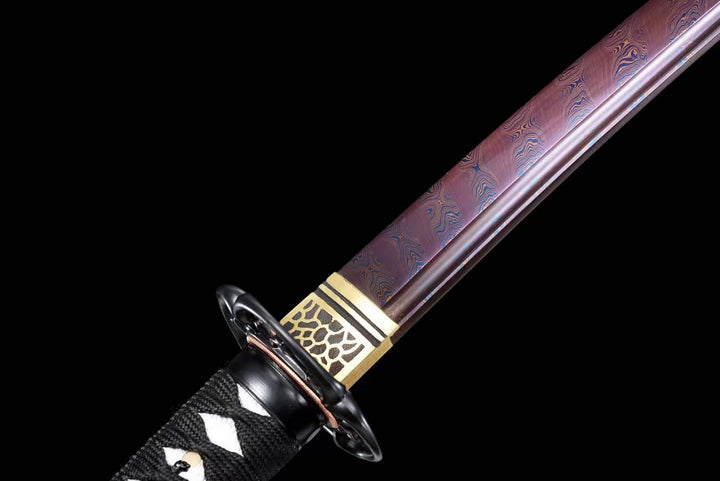 boxkatana Handmade Japanese Wakizashi Vault Short Sword Damascus Steel