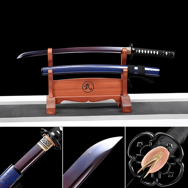 boxkatana Handmade Japanese Wakizashi Vault Short Sword Damascus Steel