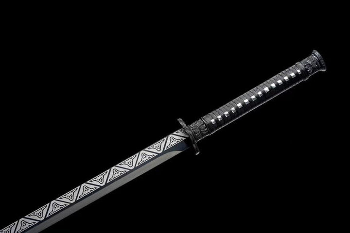 boxkatana Handmade Manganese Steel All in one Black Gold Ancient Knife