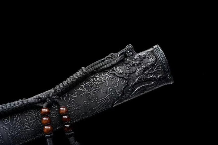 boxkatana Handmade Manganese Steel All in one Black Gold Ancient Knife