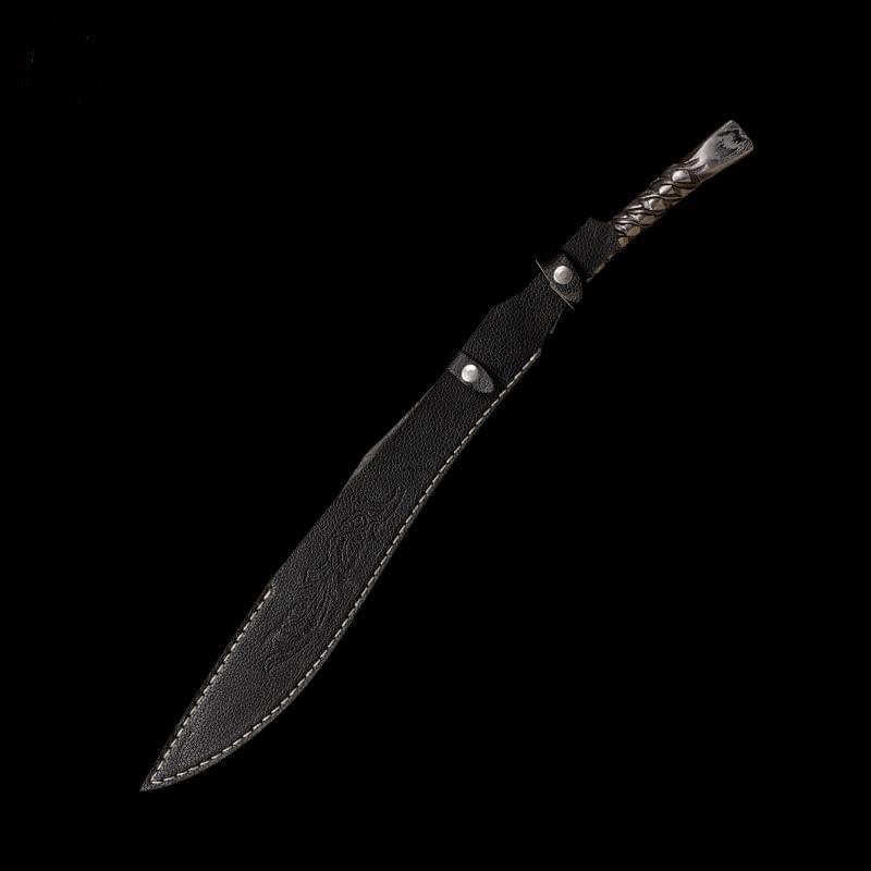 boxkatana Handmade Nepal Pattern Steel Integral forging