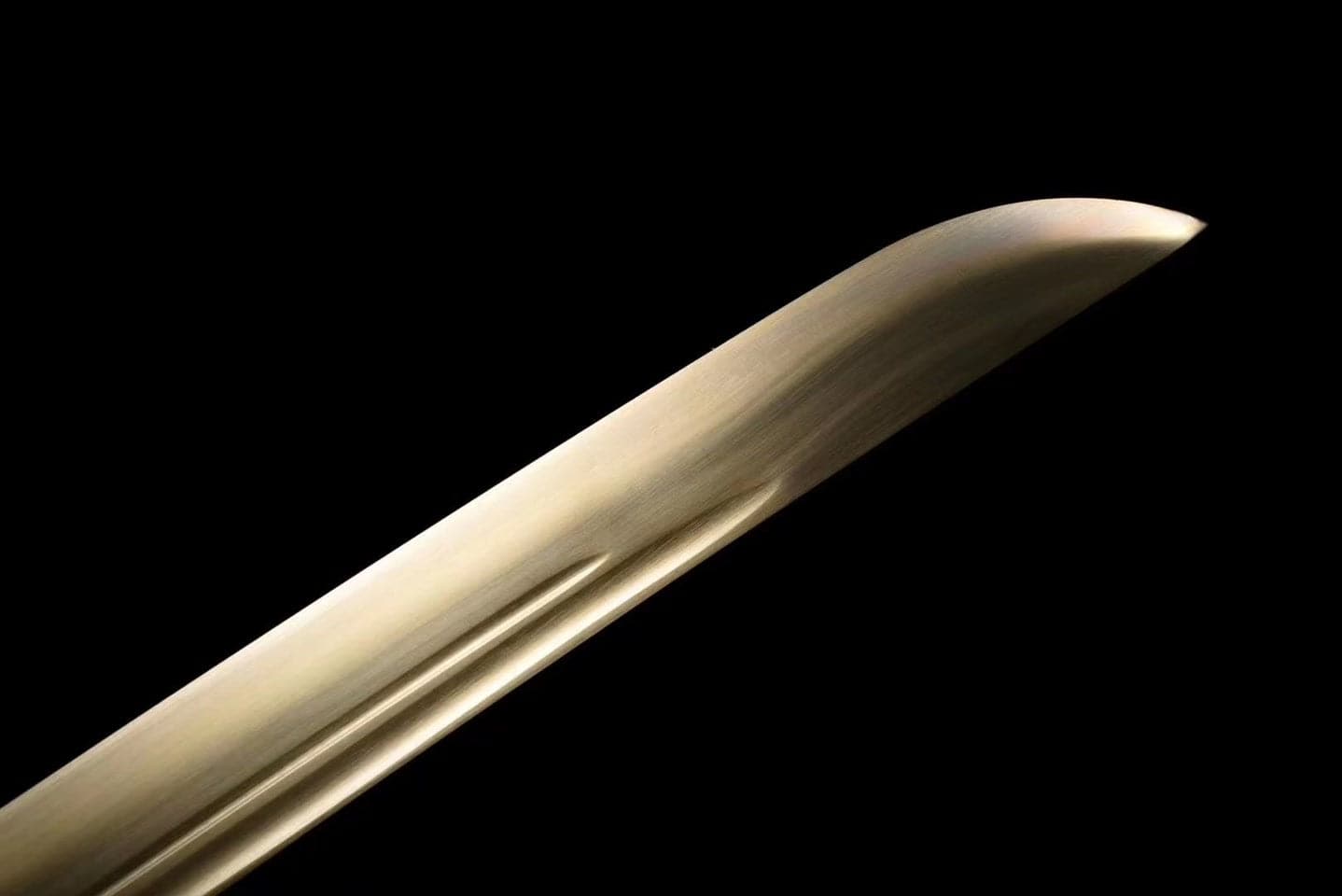 boxkatana Handmade One Body Yellow Dragon Baked gold blades