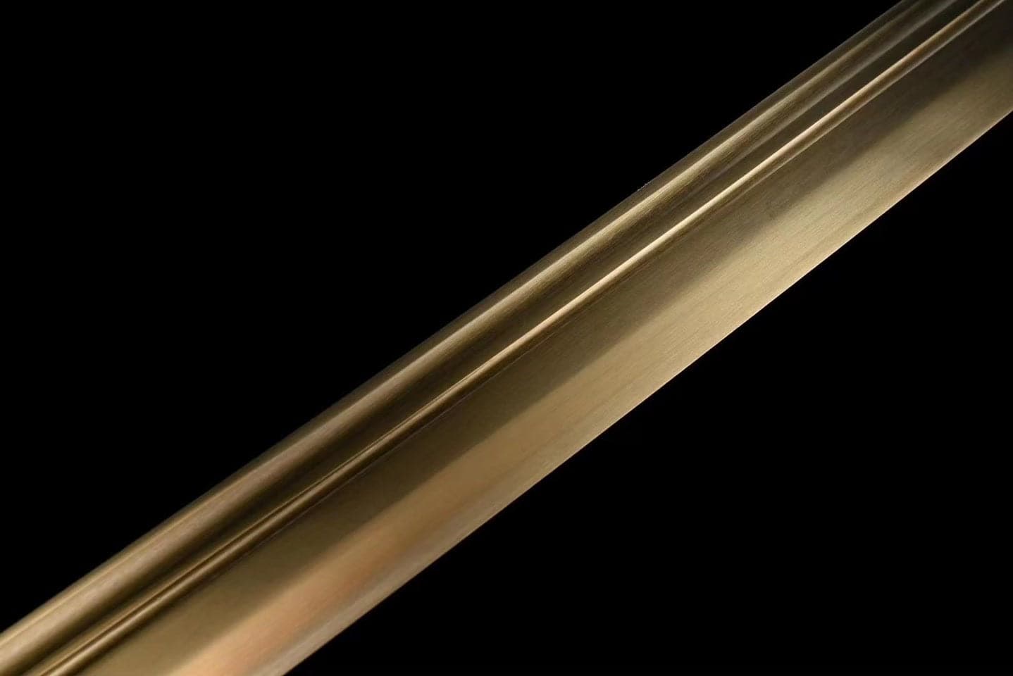 boxkatana Handmade One Body Yellow Dragon Baked gold blades