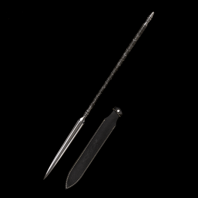 Handmade 马槊 Pattern Steel One-piece forging – BoxKatana