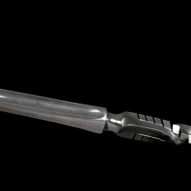 boxkatana Handmade 三棱 Pattern Steel One-piece forging