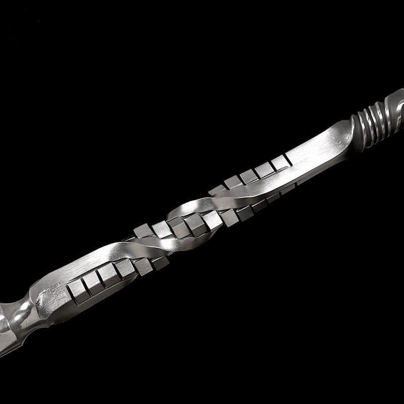 boxkatana Handmade 三棱 Pattern Steel One-piece forging