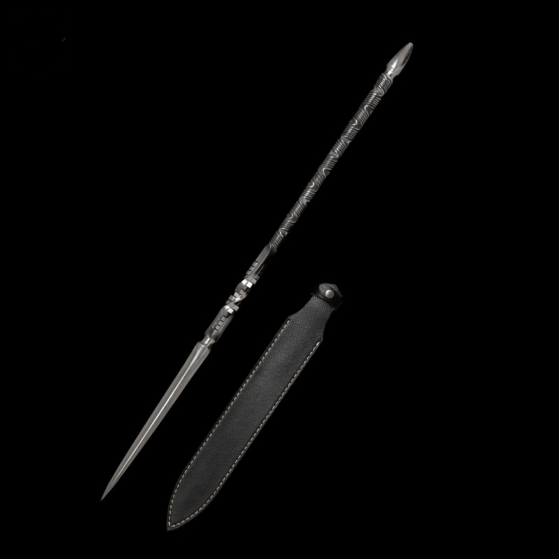 boxkatana Handmade 三棱 Pattern Steel One-piece forging