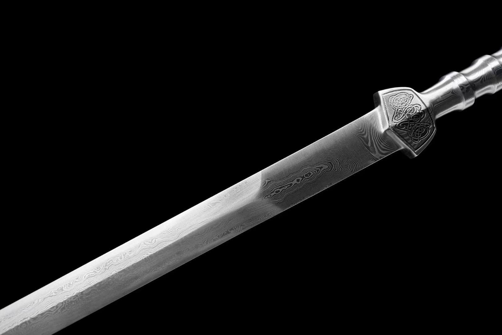 boxkatana Handmade Phantom Sword Damascus Steel One-piece forging