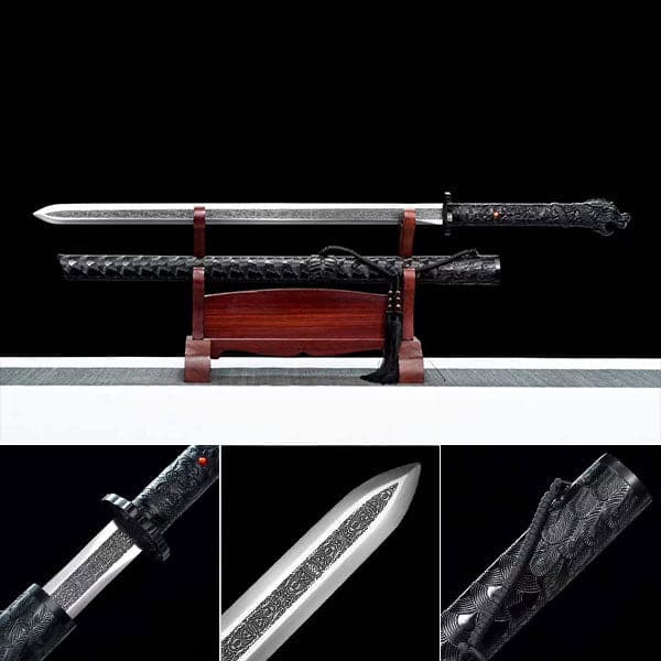 boxkatana Handmade Phoenix Feather War Sword Chinese Sword