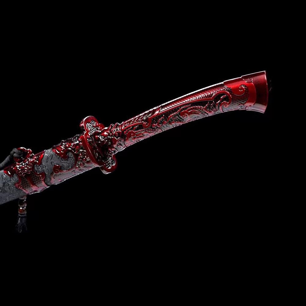 BoxKatana Handmade Red Blood Chinese Sword