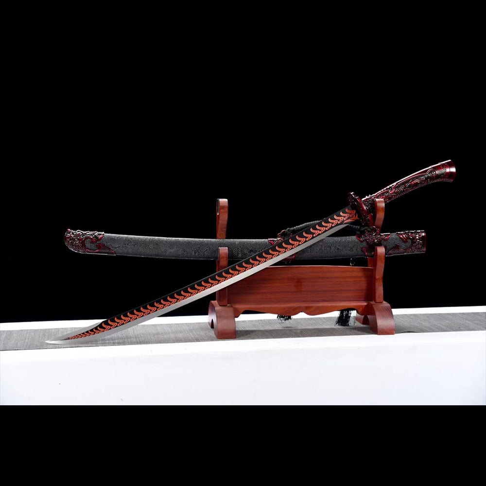 BoxKatana Handmade Red Blood Chinese Sword