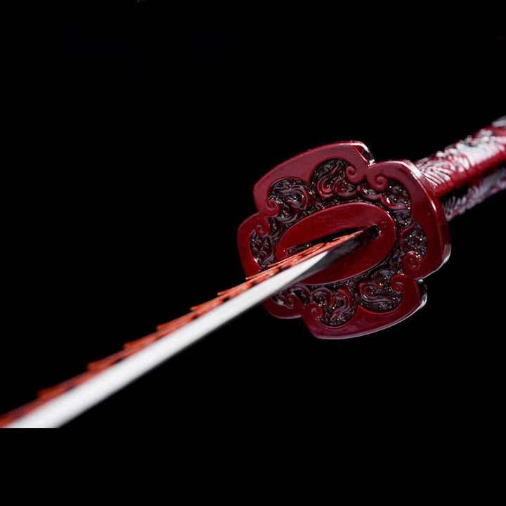 BoxKatana Handmade Red Blood Chinese Sword