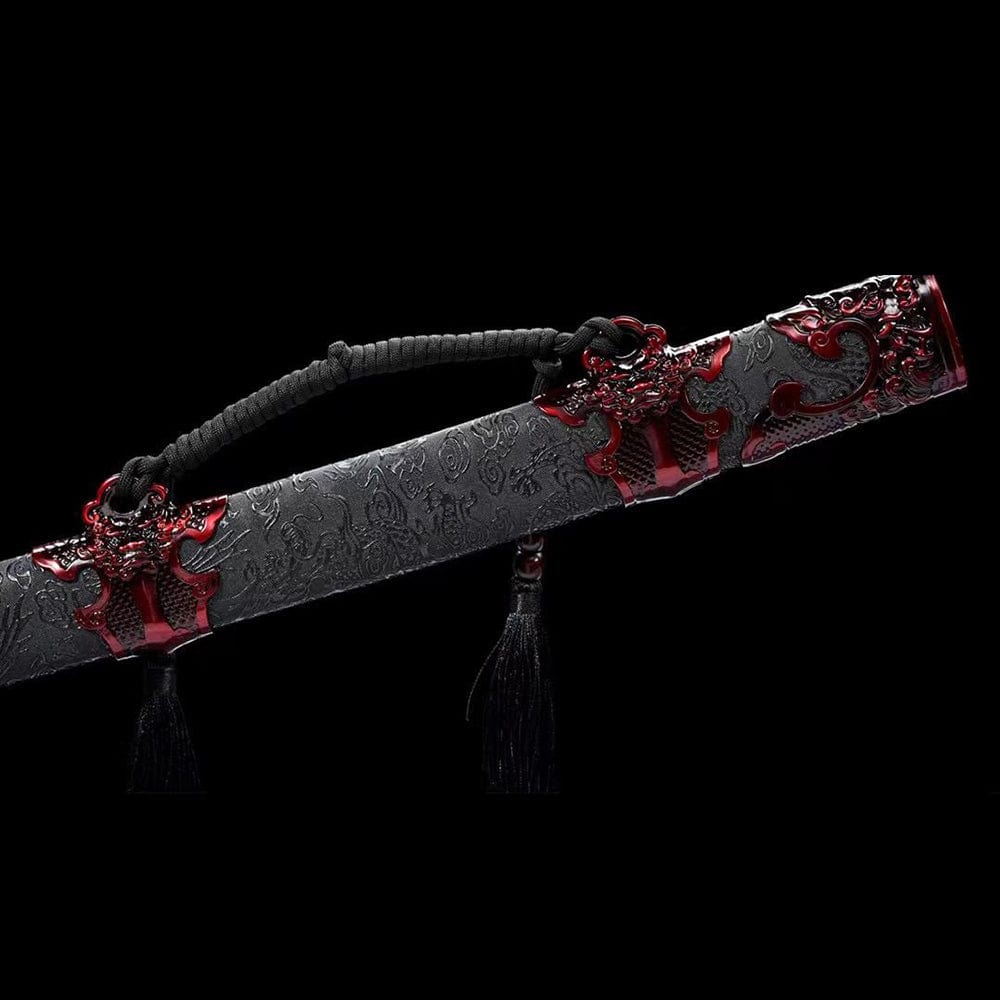 BoxKatana Handmade Red Blood Chinese Sword