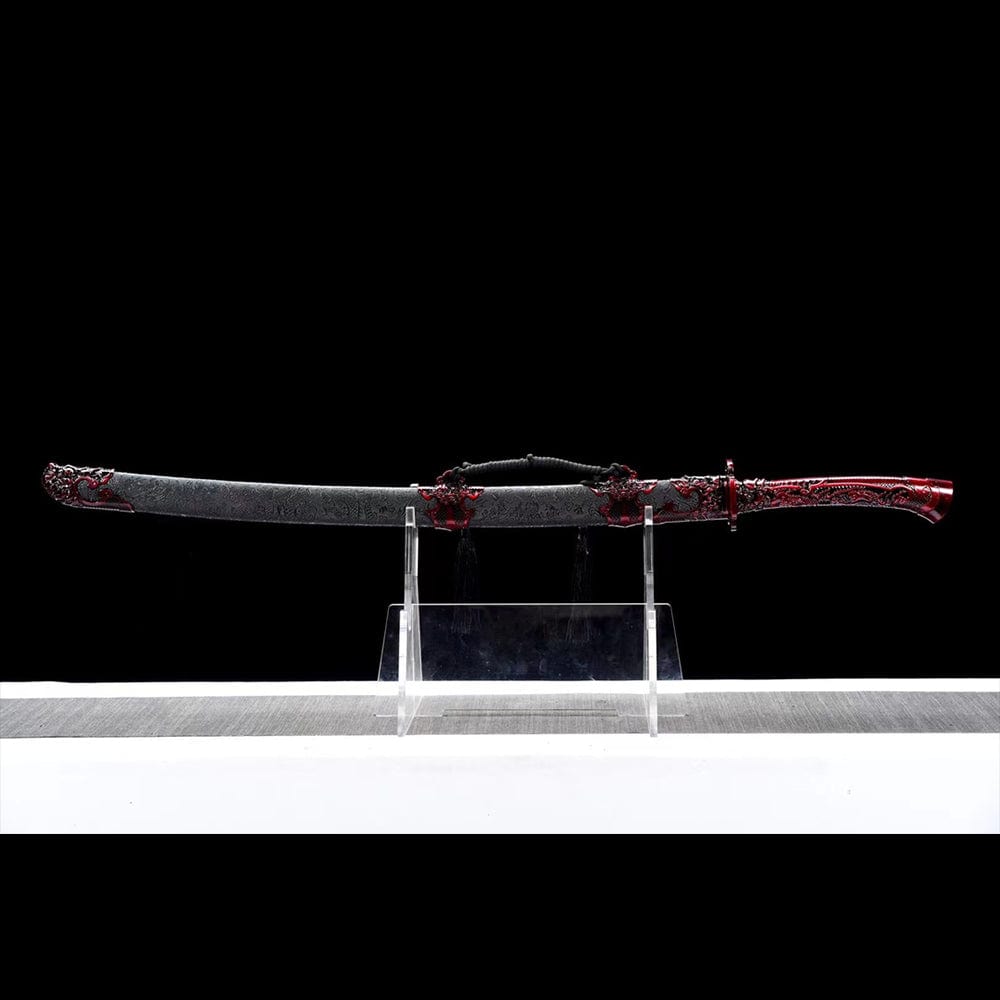 BoxKatana Handmade Red Blood Chinese Sword