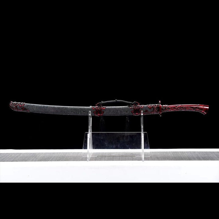 BoxKatana Handmade Red Blood Chinese Sword