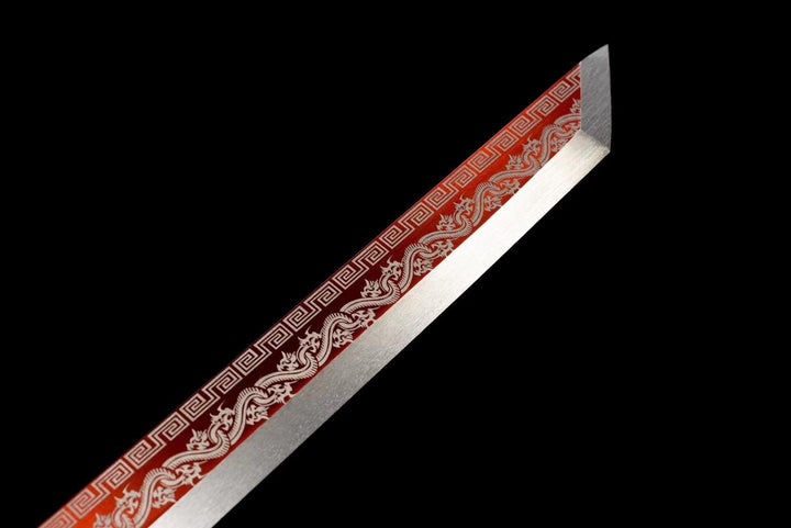 boxkatana Handmade Red Flame Chinese Sword