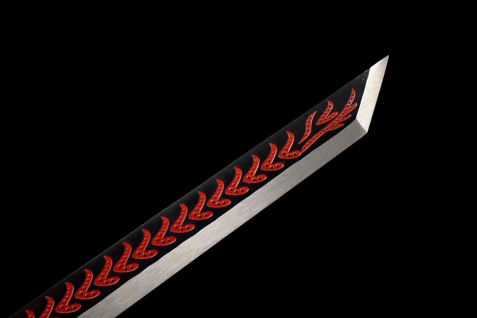 boxkatana Handmade Red Wolf Chinese Sword With Red Blade