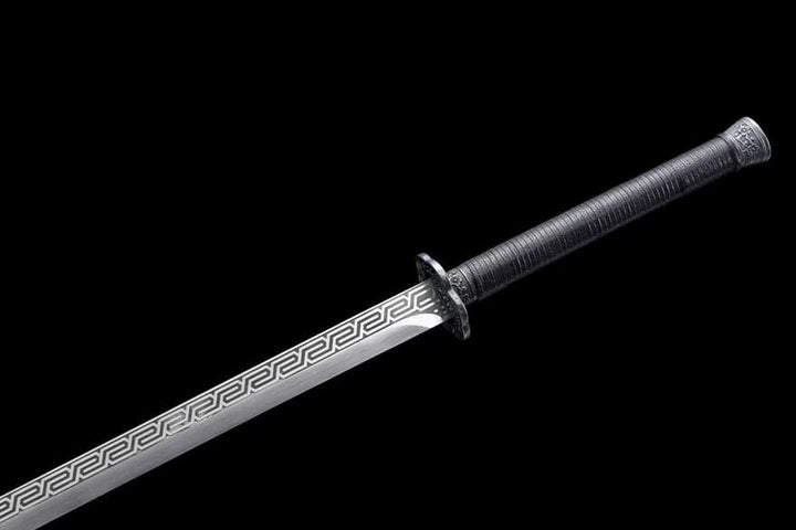 boxkatana Handmade Return of the King High Manganese Steel Chinese Sword With Black Scabbard