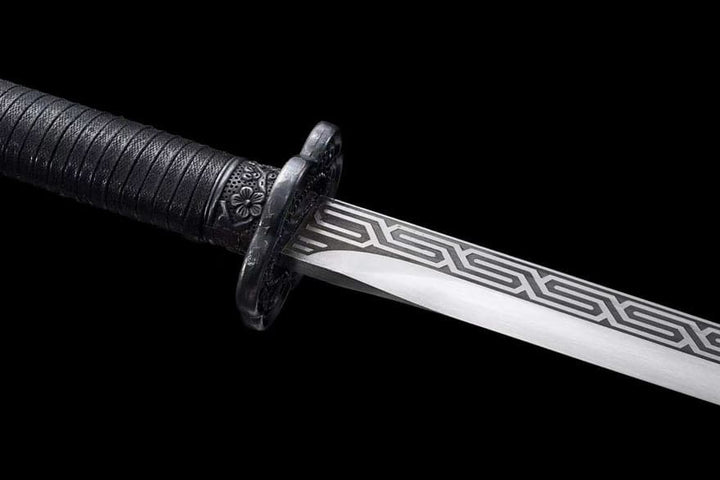 boxkatana Handmade Return of the King High Manganese Steel Chinese Sword With Black Scabbard