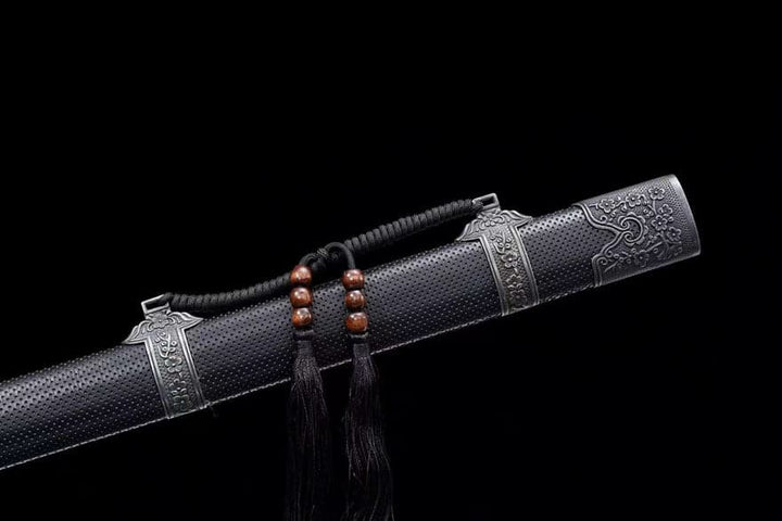 boxkatana Handmade Return of the King High Manganese Steel Chinese Sword With Black Scabbard