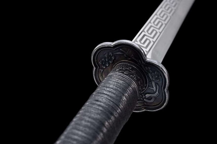 boxkatana Handmade Return of the King High Manganese Steel Chinese Sword With Black Scabbard