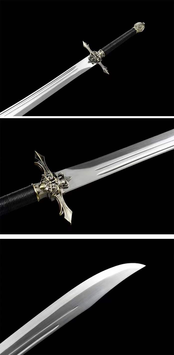 boxkatana Handmade Seven Obsidian War Sword Spring Steel