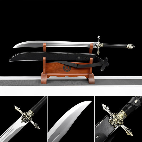 boxkatana Handmade Seven Obsidian War Sword Spring Steel