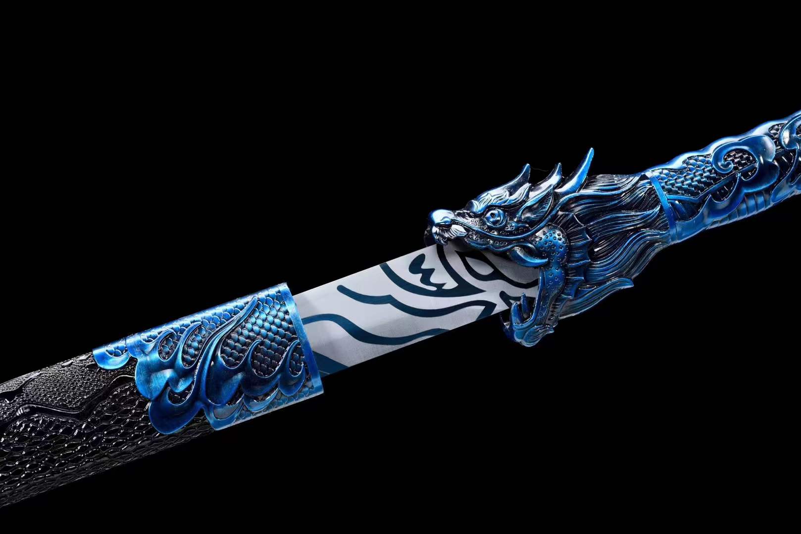 boxkatana Handmade Thousand Blade Magic Dragon With Blue Blade