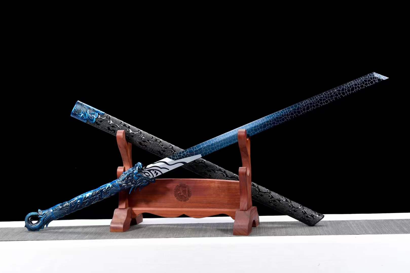 boxkatana Handmade Thousand Blade Magic Dragon With Blue Blade