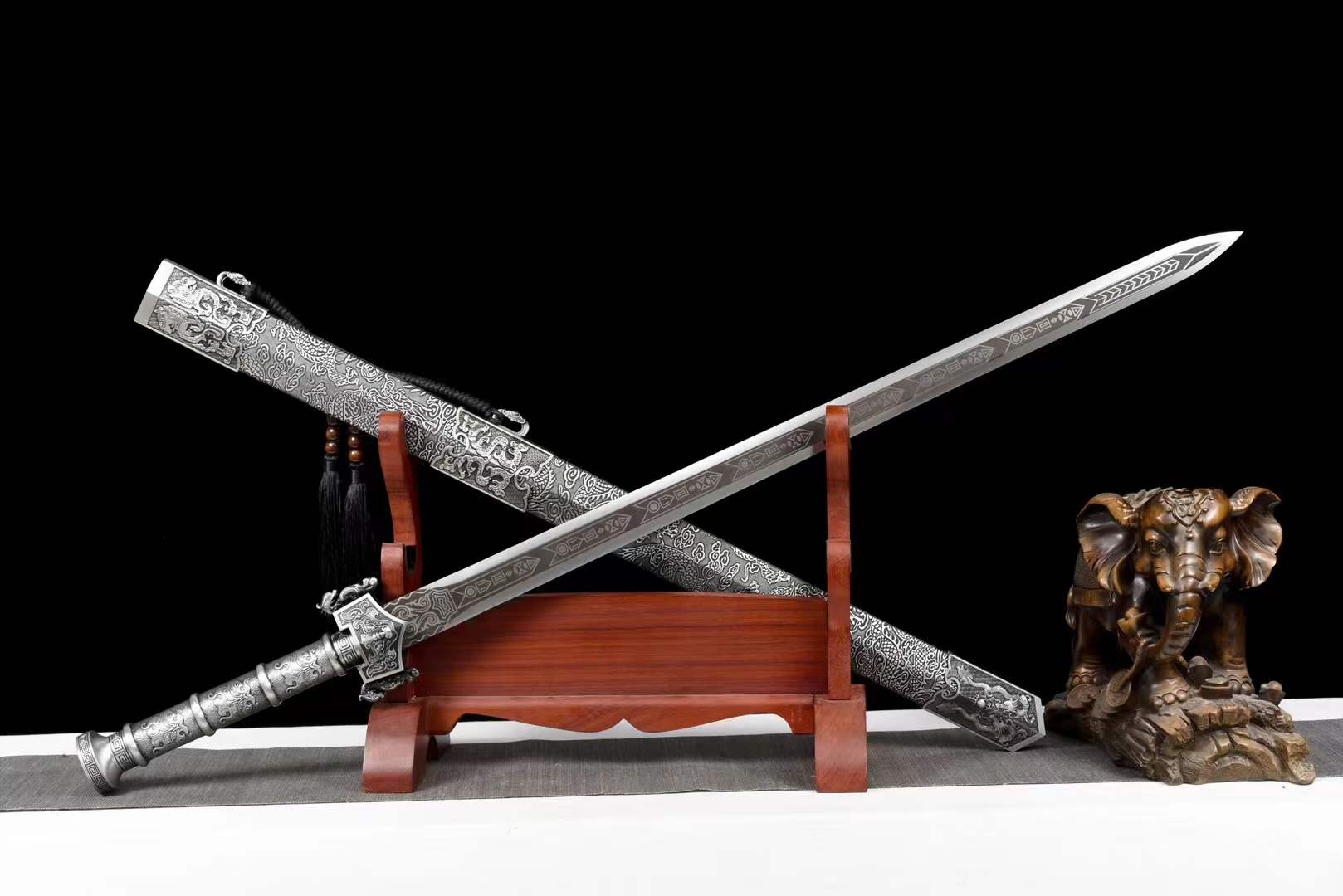 boxkatana Handmade Tianchu Han Jian With One-piece forging