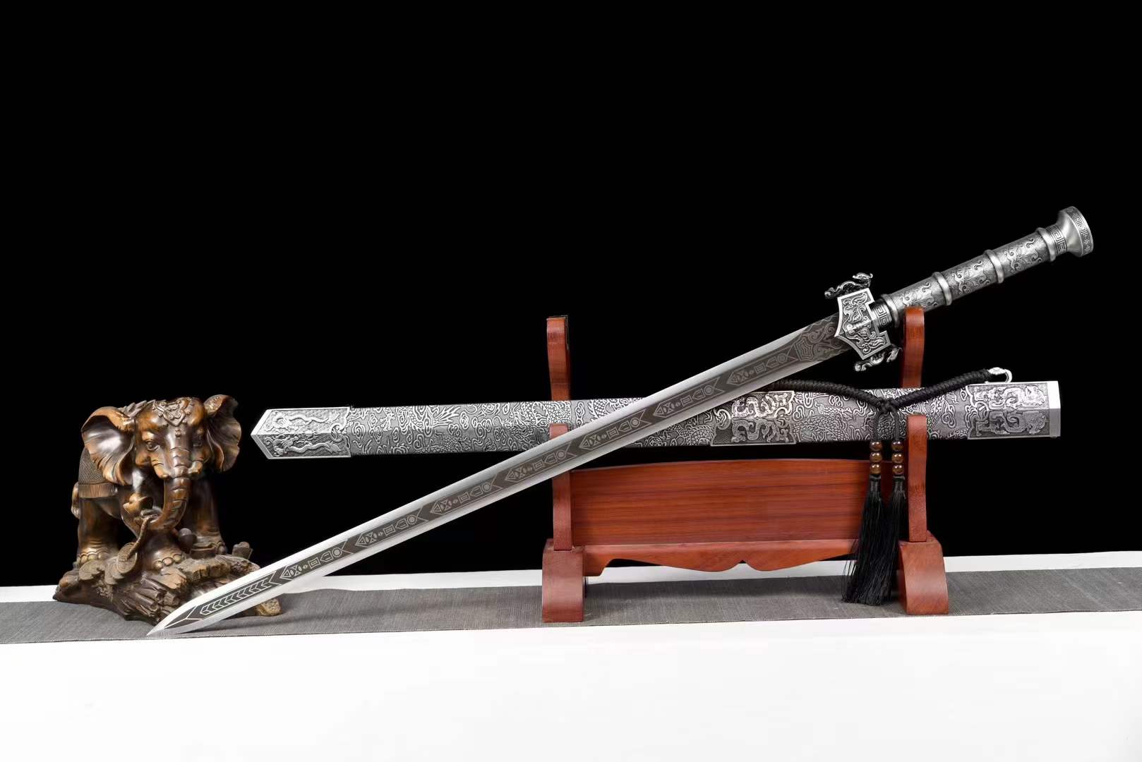 boxkatana Handmade Tianchu Han Jian With One-piece forging