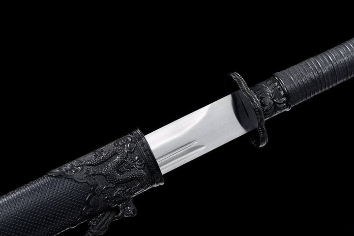 boxkatana Handmade Top of all ghosts High Manganese Steel Chinese Sword With Double Slot