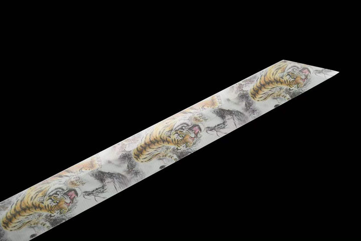 boxkatana Handmade Tsunami Tiger High Manganese Steel Chinese Sword With Tiger pattern